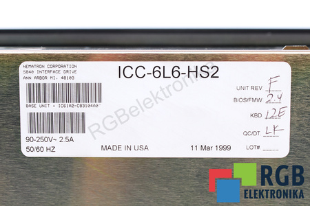 ICC-6L6-HS2 NEMATRON BASE UNIT IC61A2-C83104A0