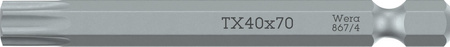 05060098001 WERA 867/4 70MM, TX 8MM PUNTAS DE ALTA CALIDAD PARA TORNILLOS DE TORX INTERIOR