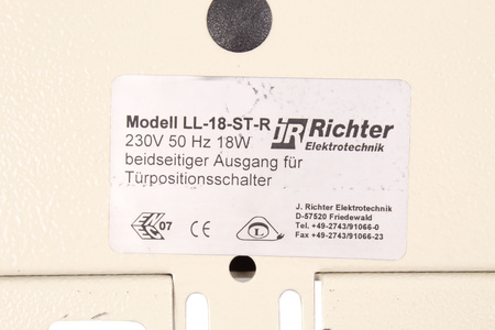 LL-18-ST-R RICHTER ELEKTROTECHNIK LÁMPARA