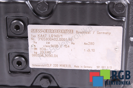 KA47LQ140/1 SEW EURODRIVE ENGRANAJE