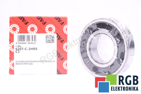 6207-C-2HRS-C3 FAG 8600OBR/MIN, 35X72X17, 29.5KN, 15.4KN RODAMIENTO
