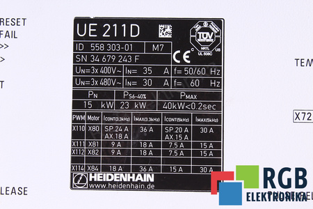 UE211D HEIDENHAIN ID.NR. 558303-01 CAJA