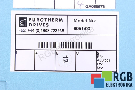 6051/00 EUROTHERM CONTROL Y PANEL DE CONTROL