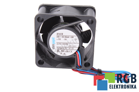 414H EBM PAPST 40X40X20MM, 24V VENTILADOR
