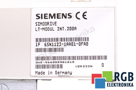 6SN1123-1AA01-0FA0 SIEMENS VERSION G SIMODRIVE 611