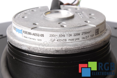R2E280-AE52-05 EBM PAPST 0.225KW, 230V, 1A VENTILADOR
