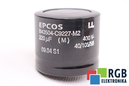 CONDENSADOR B43504C-9227-M2 EPCOS 220UF, 400VDC