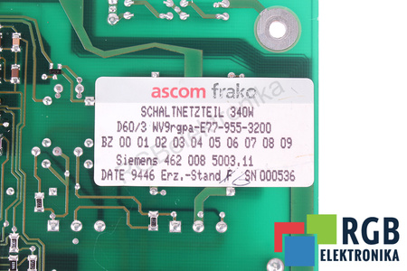 WV9RGPA-E77-955-3200 ASCOM 4620085003.11 PARA PIEZAS