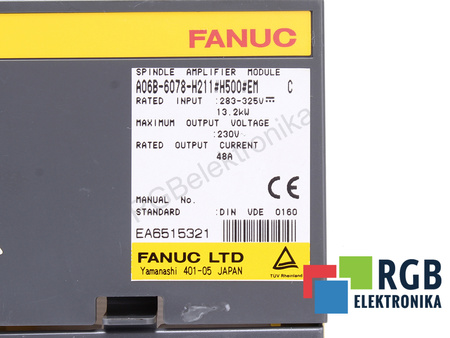 A06B-6078-H211#H500#EM FANUC CAJA