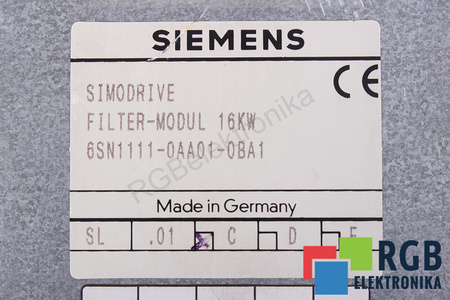 6SN1111-0AA01-0BA1 SIEMENS SIMODRIVE FILTRO