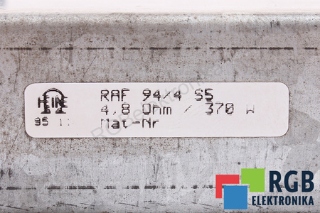 RAF94/4S5 HEINE 4.8OHM, 0.37KW RESISTENCIA DE FRENADO