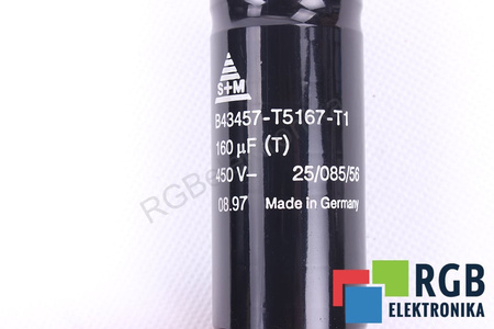 CONDENSADOR B43457-T5167-T1 S+M 160UF, 450VDC