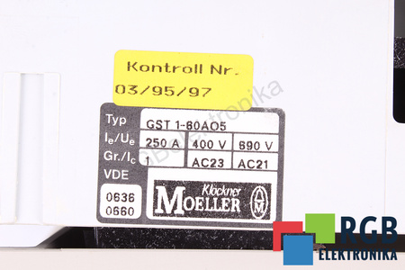 GST1-60AO5 KLOCKNER MOELLER SECCIONADOR