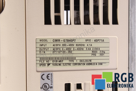 CIMR-G7B40P7 YASKAWA VARISPEED G7