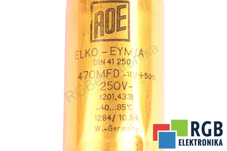 CONDENSADOR DIN41250 ROE ELKO-EYM/A 470MFD, 250VDC