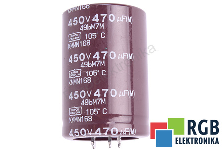 CONDENSADOR KMMN168 NIPPON 470UF, 450V