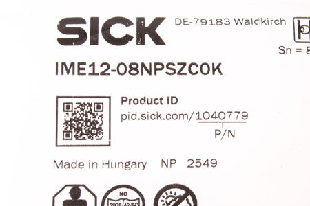 IME12-08NPSZC0K SICK 1040779 SENSOR DE PROXIMIDAD INDUCTIVO