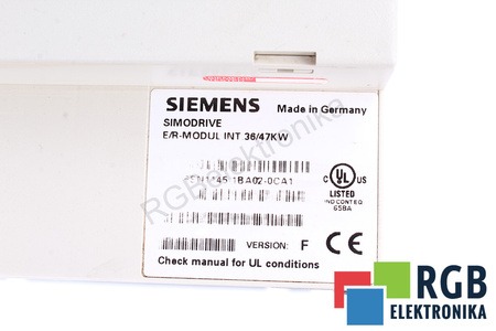 6SN1145-1BA02-0CA1 SIEMENS SIMODRIVE 611 INFEED/REGENERATIVE FEEDBACK MODULE VERSION F
