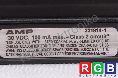221914-1 AMP 30VDC 100MA MAX. CLASS 2 CIRCUIT