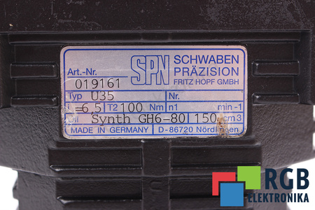 U35 SPN ART.NR. 019161 I=6.5 ENGRANAJE