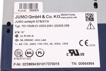 701150/8-01-0253-2001-23/005.58 JUMO RELEVO DE SEGURIDAD
