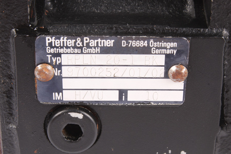 RPLN20-1BK PFEFFER&PARTNER I=10 ENGRANAJE
