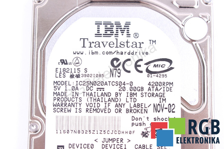 IC25N020ATCS04-0 IBM TRAVELSTAR