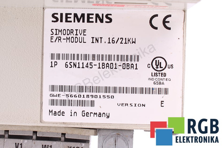 6SN1145-1BA01-0BA1 SIEMENS VERSION E E/R-MODUL INT. SIMODRIVE 611