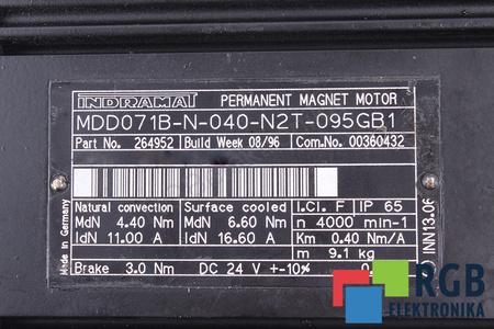 MDD071B-N-040-N2T-095GB1 INDRAMAT R911264952