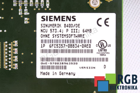 6FC5357-0BB34-0AE0 SIEMENS VERSION D SINUMERIK 840D/DE NCU573.4