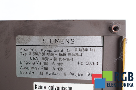 6RA2632-6DV51-1A-Z SIEMENS D380/130 SIMOREG