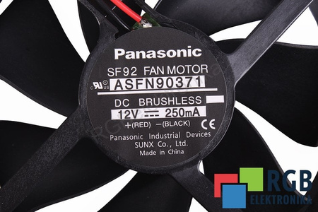 ASFN90371 PANASONIC 92X92X25MM, 12V VENTILADOR
