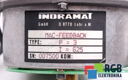 MAC-FEEDBACK INDRAMAT P=3 I=625 SISTEMA DE MEDICIÓN