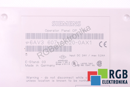 6AV3607-1JC20-0AX1 SIEMENS SIMATIC OP7