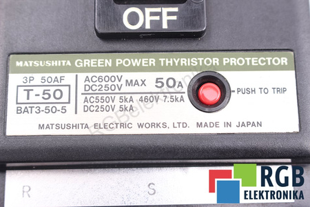 T-50 BAT3-50-5 MATSUSHITA DISYUNTOR DE MOTOR