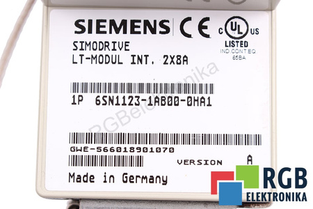 6SN1123-1AB00-0HA1 SIEMENS VERSION A LT-MODUL INT.2X8A SIMODRIVE 611