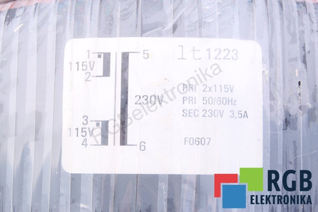 LT1223 TRUMPF PRI 2X 115V SEC 230V 3.5A TRANSFORMADOR