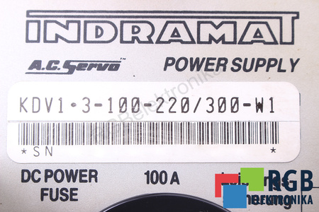 KDV1.3-100-220/300-W1 INDRAMAT