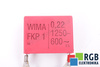 CONDENSADOR WIMA FKP1 WIMA 0,22, 1250VDC, 600VAC