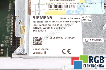 6FC5210-0DF31-2AB0 SIEMENS PCU50 VERSION B SINUMERIK PCU 50.3B-C