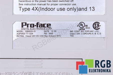 AGP3400-T1-D24 PRO-FACE 3280035-01