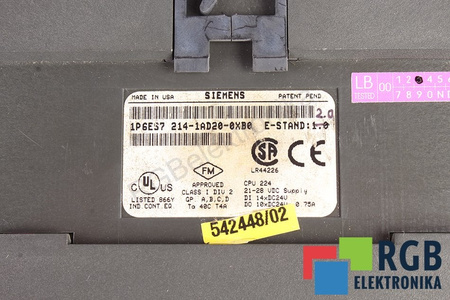6ES7214-1AD20-0XB0 SIEMENS SIMATIC S7-200