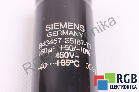 CONDENSADOR B43457-S5167-T1 SIEMENS 160UF, 450VDC