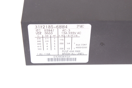 3TF2185-6BB4 SIEMENS 2NC SUSTITUTO