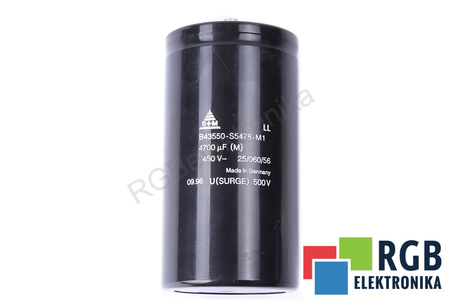 CONDENSADOR B43550-S5478-M1 S+M 4700UF, 450V