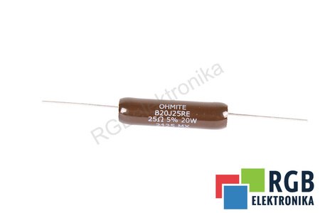 RESISTENCIA B20J25RE OHMITE 25 OHM