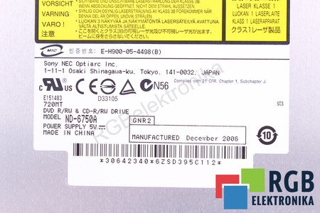 DDU1615 SONY NEC DVD/CD ROM