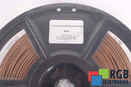 1,75MM WOOD FILAMENT 0.5KG DARK FLASHFORGE TAMAÑO EXTERIOR DEL CARRETE 180MM, TAMAÑO INTERIOR DEL CARRETE 50MM, ANCHURA DEL CARRETE 45MM