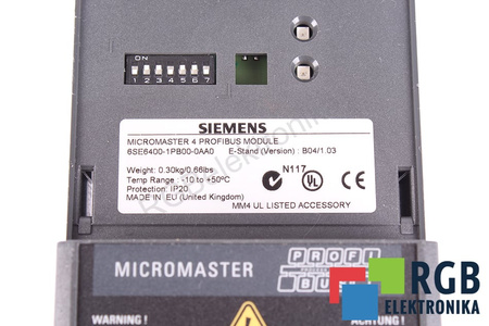6SE6400-1PB00-0AA0 SIEMENS MICROMASTER 4 PARA PIEZAS