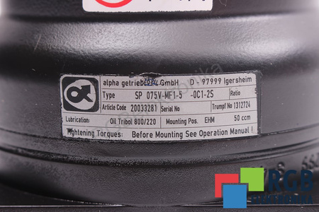 SP075V-MF1-5-0C1-2S ALPHA GETRIEBEBAU I=5 ENGRANAJE